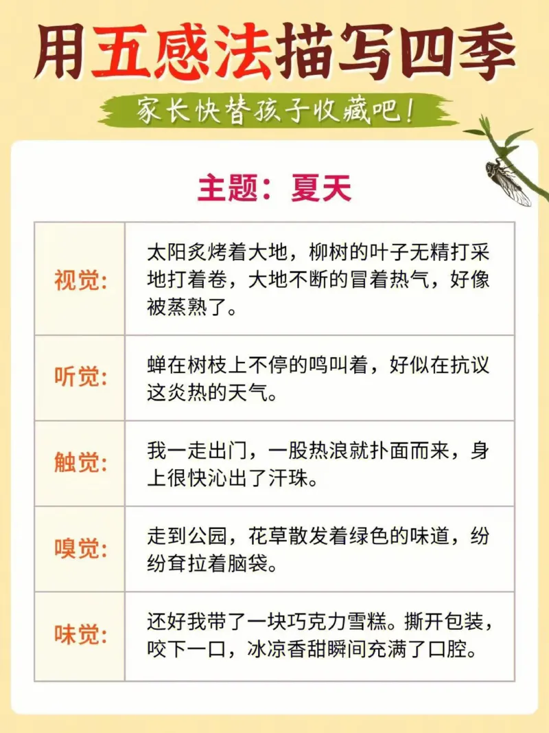 每日晨读（用五感法写四季）4页_三年级上下册资料_小学三年级学习资料-25年更新版_3-01、小学三年级语文上册_3-1-5、字贴、书写、晨读_每日晨读