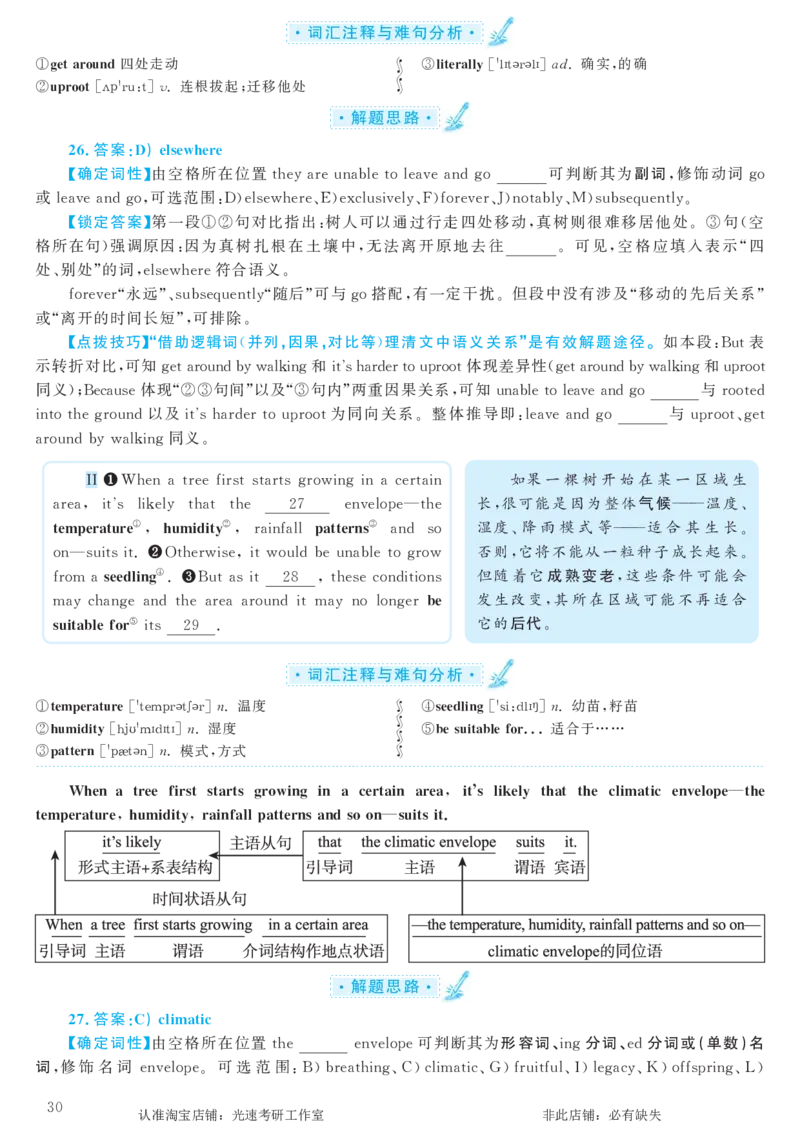 2016.12英语六级选词填空第2套解析_六级_六级选词填空_六级选词填空解析
