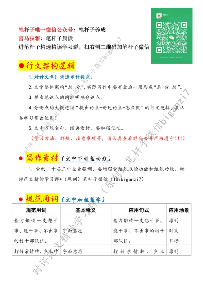 0901---标注白-激活乡村振兴&ldquo;源头活水&rdquo;_2026考公资料_（57）申论材料_00、笔杆子晨读材料_2024笔杆子晨读_笔杆子9月时政_0901激活乡村振兴&ldquo;源头活水&rdquo;话题：乡村振兴