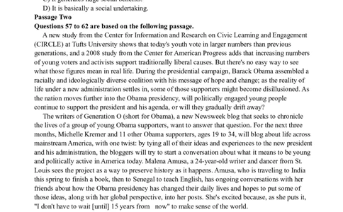 2010年6月英语六级阅读真题_六级_六级仔细阅读_六级阅读（2010-2014）_2010.06六级