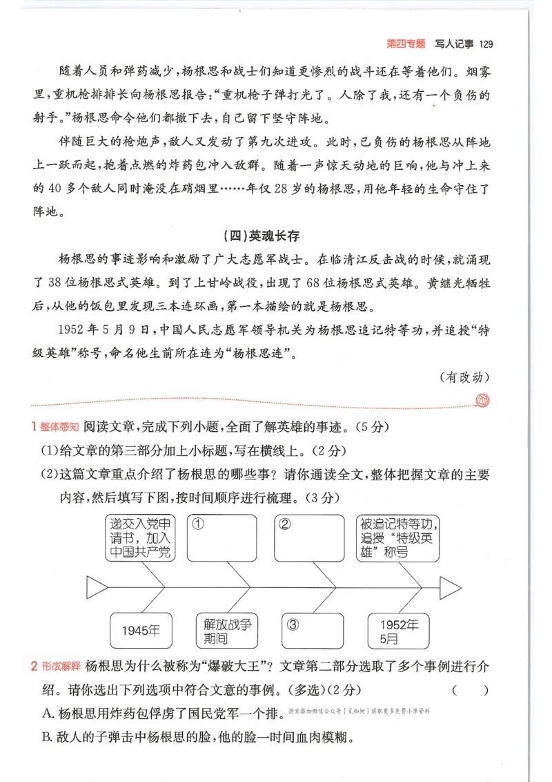 四年级25版《一本小学语文阅读训练100篇（第12版）》_25秋小学语数英习题试卷_语文_1-6年级25版《一本小学语文阅读训练100篇（第12版）》
