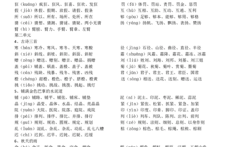部编版小学三年级语文下册生字注音及组词_三年级上下册资料_三年级上语数英上下册学习资料_3-8-2、小学三年级语文下册_统编、部编、人教（语文全国统一只有一个版）_6、专项练习
