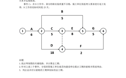 2025年5月10日双代号网络图索赔和赶工专项测试-空白卷_2026年一级建造师_2026年一建通信_2025年一建通信SVIP_02-基础精讲✿高端面授✿深度强化_专项测试