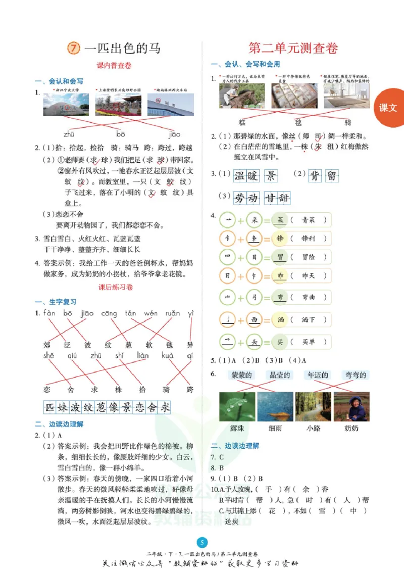 绘本课堂二年级下册语文部编版B2_二年级上下册资料_小学二年级学习资料-25年更新版_2-02、小学二年级语文下册_2-2-2、练习题、作业、试题、试卷_电子册类