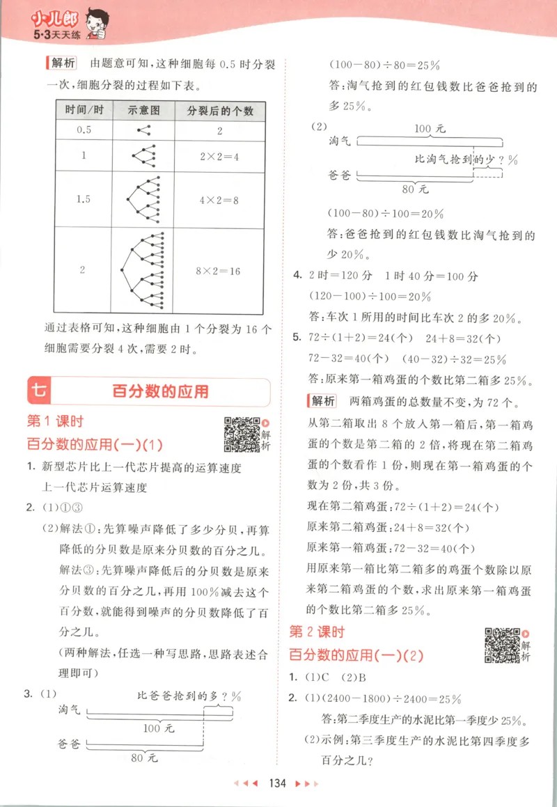 六年级数学上册北师版25秋《53天天练》答案_25秋小学语数英习题试卷_数学_北师大版_1-6年级数学上册北师版25秋《53天天练》_六年级数学上册北师版25秋《53天天练》