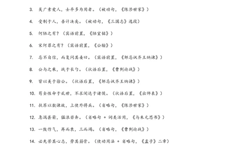 2026年语文中考古诗文阅读(文言句子翻译)模拟试卷(覆盖高频考点)_462026中考语文一轮复习练考点+练专题+练模块_古诗文阅读之(文言句子翻译)