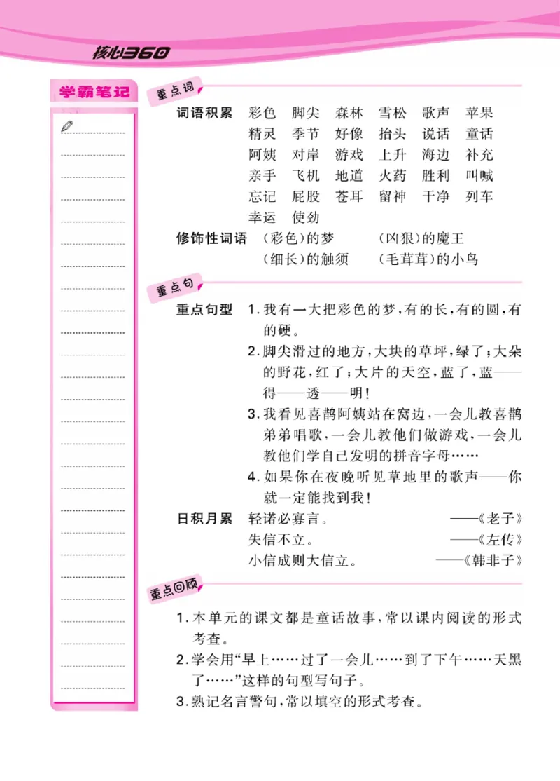 语文2年级1-8单元课堂知识清单_二年级上下册资料_小学二年级学习资料-25年更新版_2-02、小学二年级语文下册_2-2-1、复习、知识点、归纳汇总_语文知识点总结（按单元）
