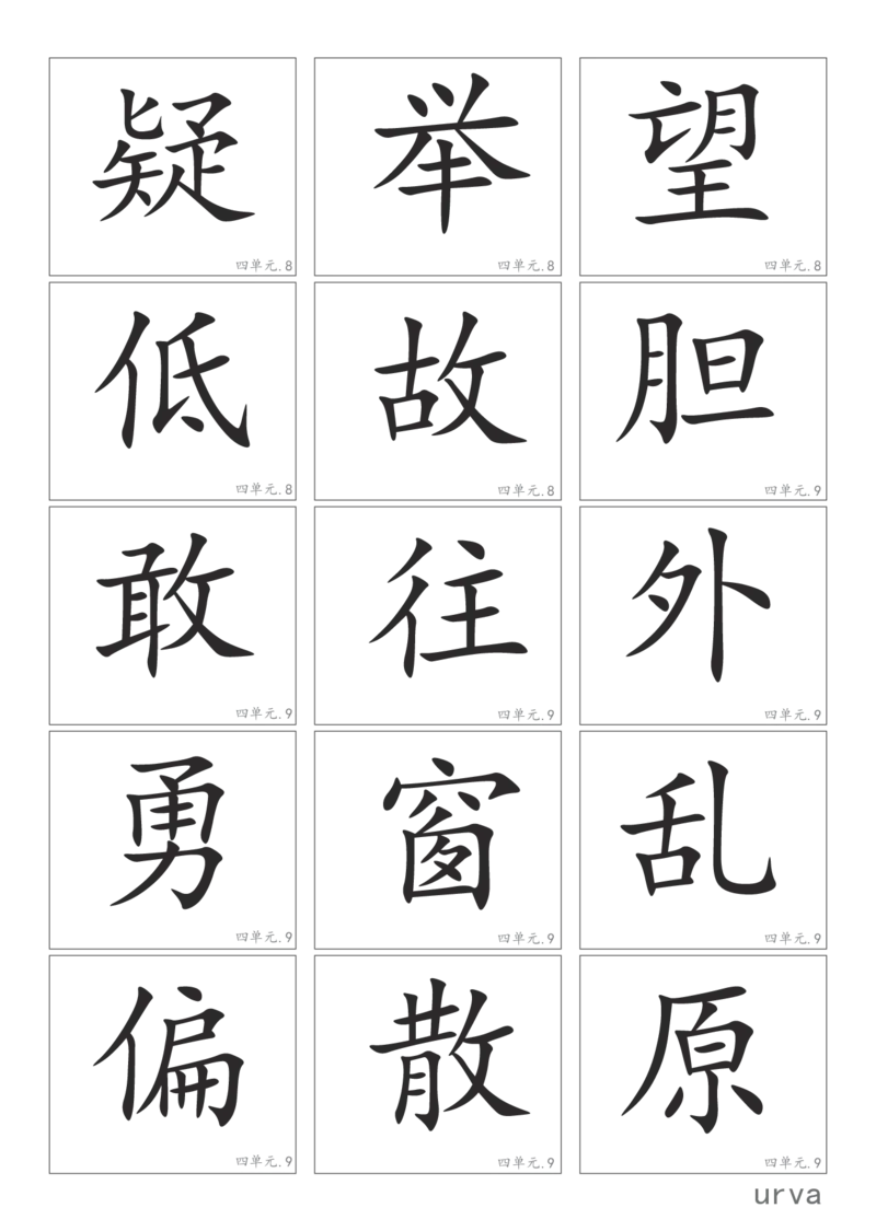 部编版一年级下册高清生字卡_一年级上下册资料_小学一年级学习资料-25年更新版_1-02、小学一年级语文下册_3-6-2-1、复习、知识点、归纳汇总_部编（人教）版