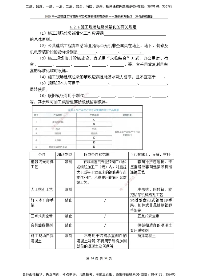 2025一级建筑实务模拟题-无答案_2026年一级建造师_2026年一建建筑_2025年一建建筑SVIP_04-冲刺串讲✿考点强化✿小灶集训_52-建筑《冲刺面授班》焦俊SMR_课件