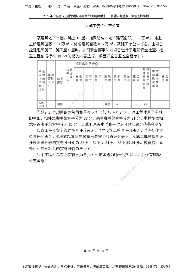 2025一级建筑实务模拟题-无答案_2026年一级建造师_2026年一建建筑_2025年一建建筑SVIP_04-冲刺串讲✿考点强化✿小灶集训_52-建筑《冲刺面授班》焦俊SMR_课件