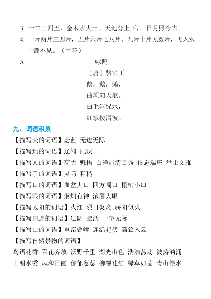 部编一年级语文上册知识点详解完整版_一年级上下册资料_小学一年级学习资料-25年更新版_1-01、小学一年级语文上册_01、知识汇总