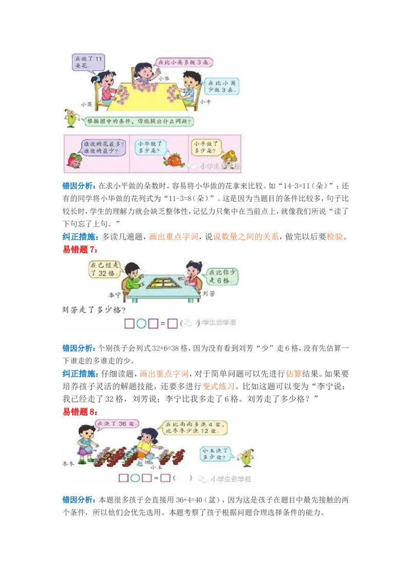 苏教版二年级数学上册易错题解析汇编_二年级上下册资料_小学二年级学习资料-25年更新版_2-03、小学二年级数学上册_2-3-2、练习题、作业、试题、试卷_苏教版_专项练习