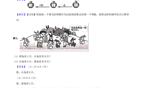 精品原创1.加与减（一）-一年级下册数学期末复习专题讲义（知识点归纳+典例讲解+同步测试）北师大版_一年级上下册资料_小学一年级学习资料-25年更新版_1-04、小学一年级数学下册