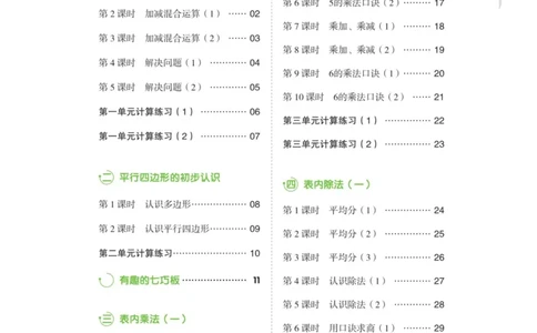 阶梯口算二年级（上）_一到六数学竖式口算