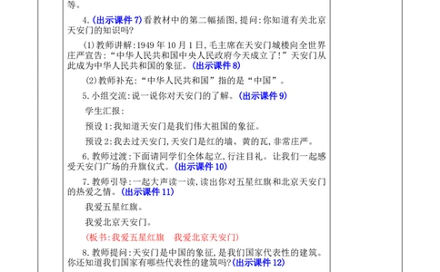 我爱我们的祖国优质版教案_25秋七彩课堂统编版语文一年级上册教学资源包_七彩课堂统编版语文一年级上册教案_优质版教案_我上学了
