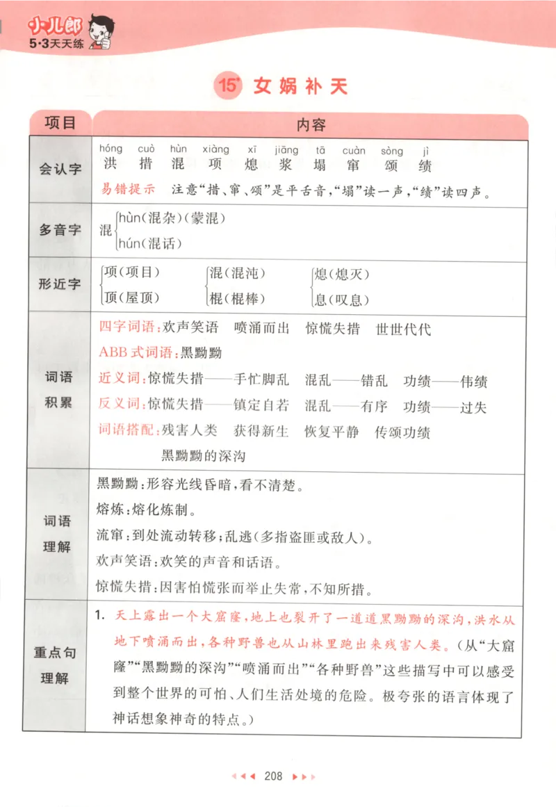 四年级语文上册人教版25秋《53天天练》课堂笔记_25秋小学语数英习题试卷_语文_1-6年级语文上册人教版25秋《53天天练》_四年级语文上册人教版25秋《53天天练》