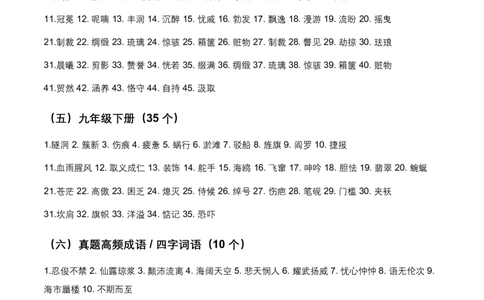 2026年中考字形200个中考高频考点+100个高频易错点_462026中考语文一轮复习练考点+练专题+练模块_字形专题