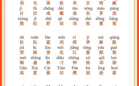 每日晨读注音（百家姓HS）6页_一年级上下册资料_小学一年级学习资料-25年更新版_1-01、小学一年级语文上册_10、每日晨读_每日晨读注音