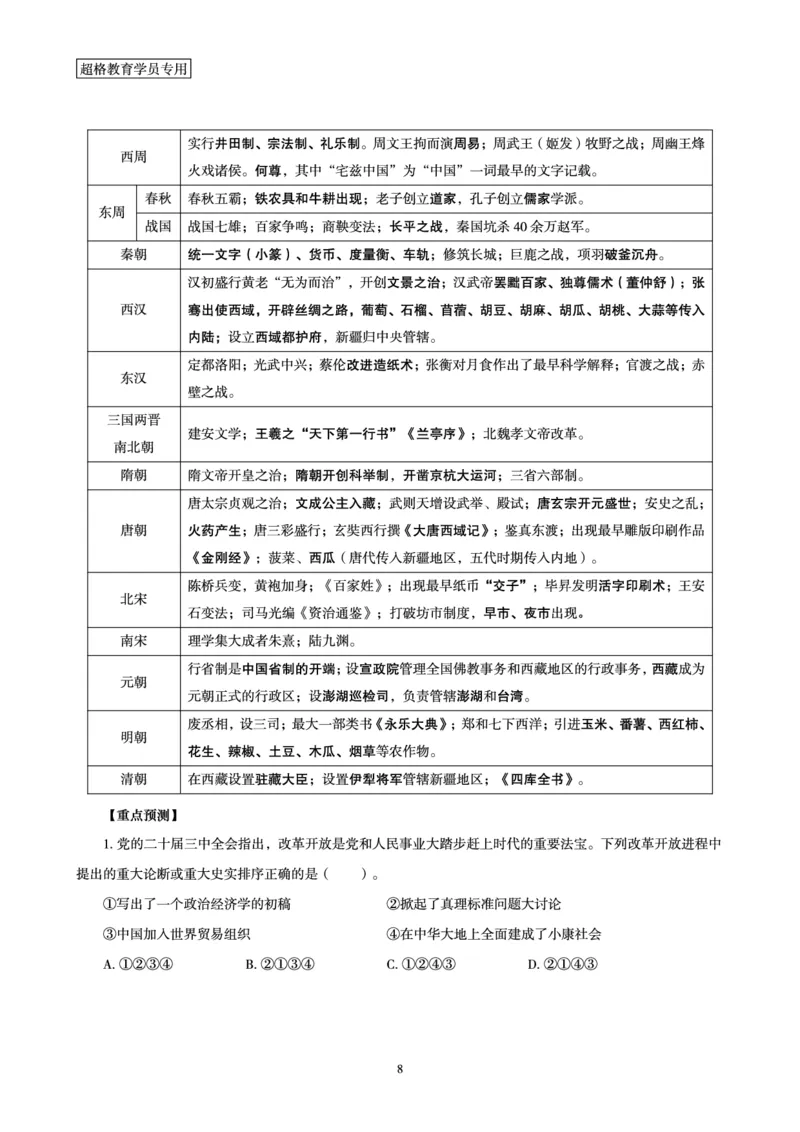 常识判断-文史常识考前点睛_2026考公资料_（05）超格_行测申论2025超格合集(行测&申论&政治理论)_常识2025超格常识判断全家桶（含政治理论冲刺）_04.常识(政治理论)考前冲刺阶段