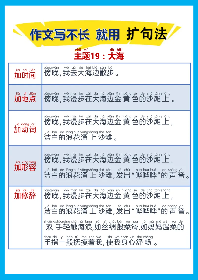 每日晨读注音（扩句法）精选28页_一年级上下册资料_小学一年级学习资料-25年更新版_1-01、小学一年级语文上册_10、每日晨读_每日晨读注音