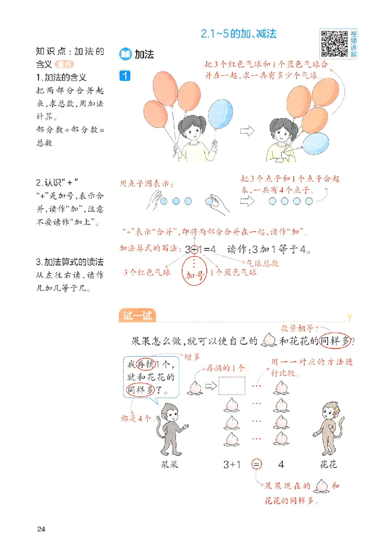 课堂预习笔记数学人教一年级_25秋《一本预习笔记》语数外，人教，北师1-6上_25秋《一本预习笔记》数学人教版1-6_一年级预习笔记数学人教