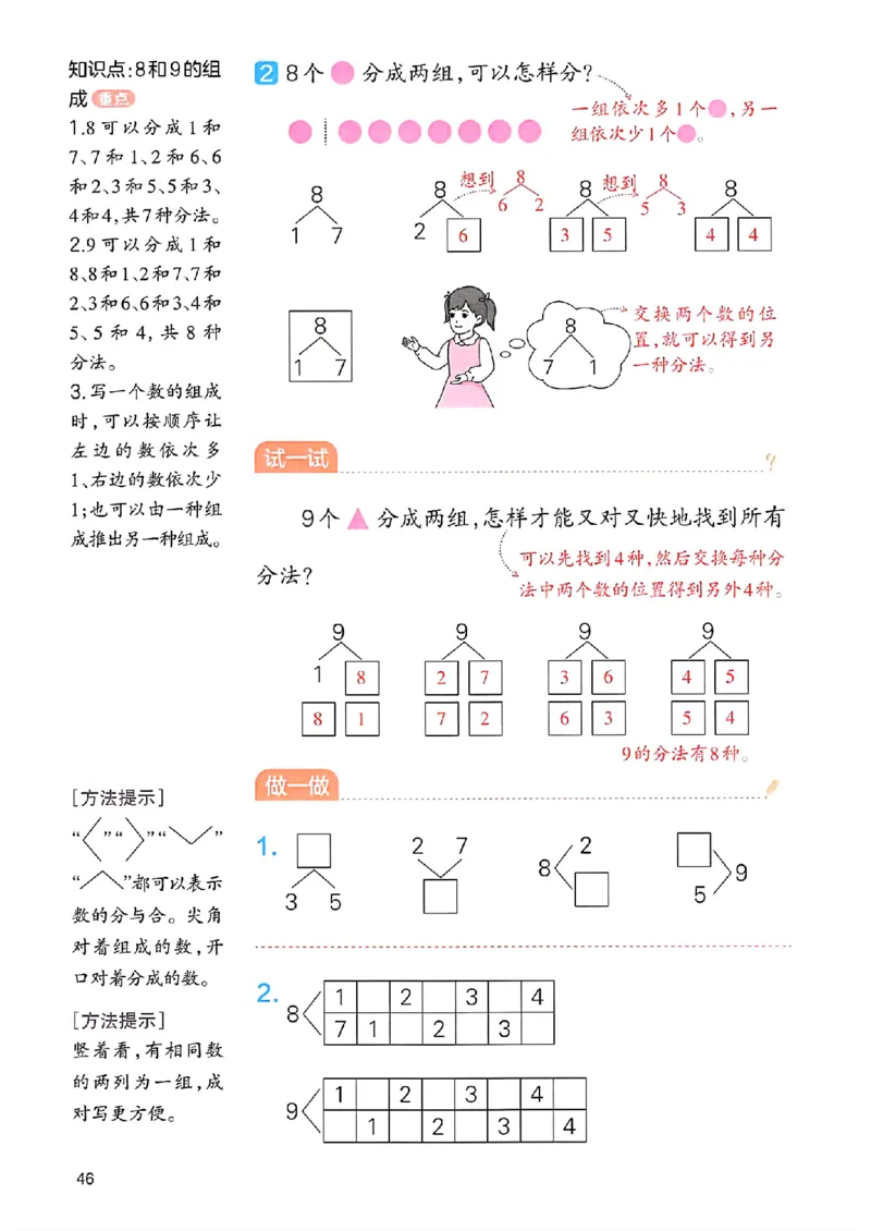 课堂预习笔记数学人教一年级_25秋《一本预习笔记》语数外，人教，北师1-6上_25秋《一本预习笔记》数学人教版1-6_一年级预习笔记数学人教