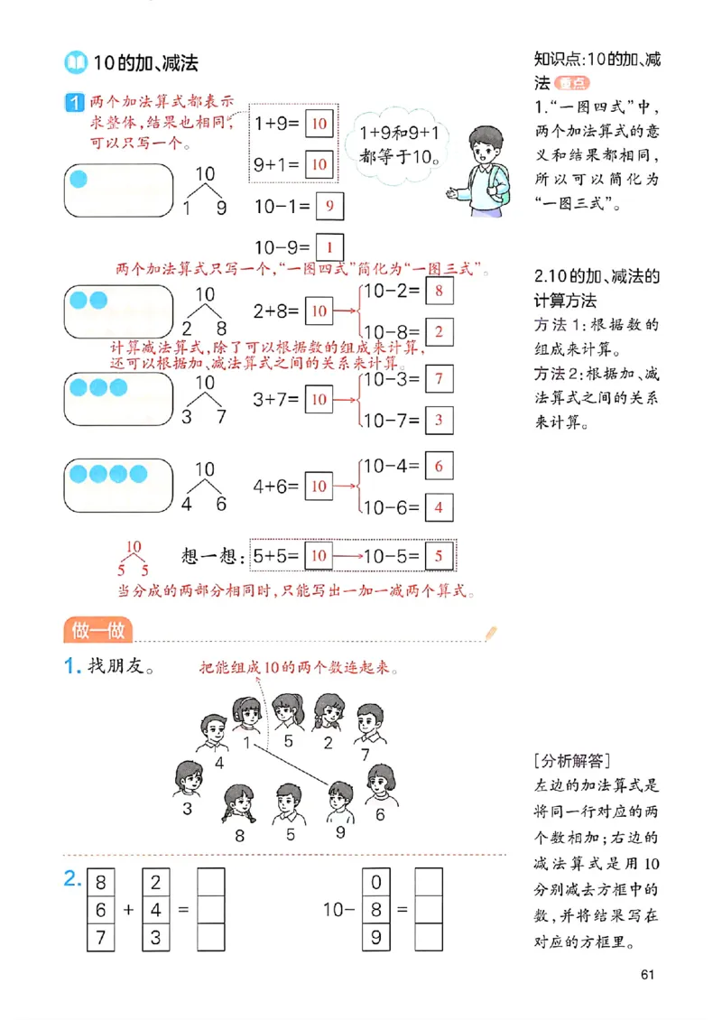 课堂预习笔记数学人教一年级_25秋《一本预习笔记》语数外，人教，北师1-6上_25秋《一本预习笔记》数学人教版1-6_一年级预习笔记数学人教