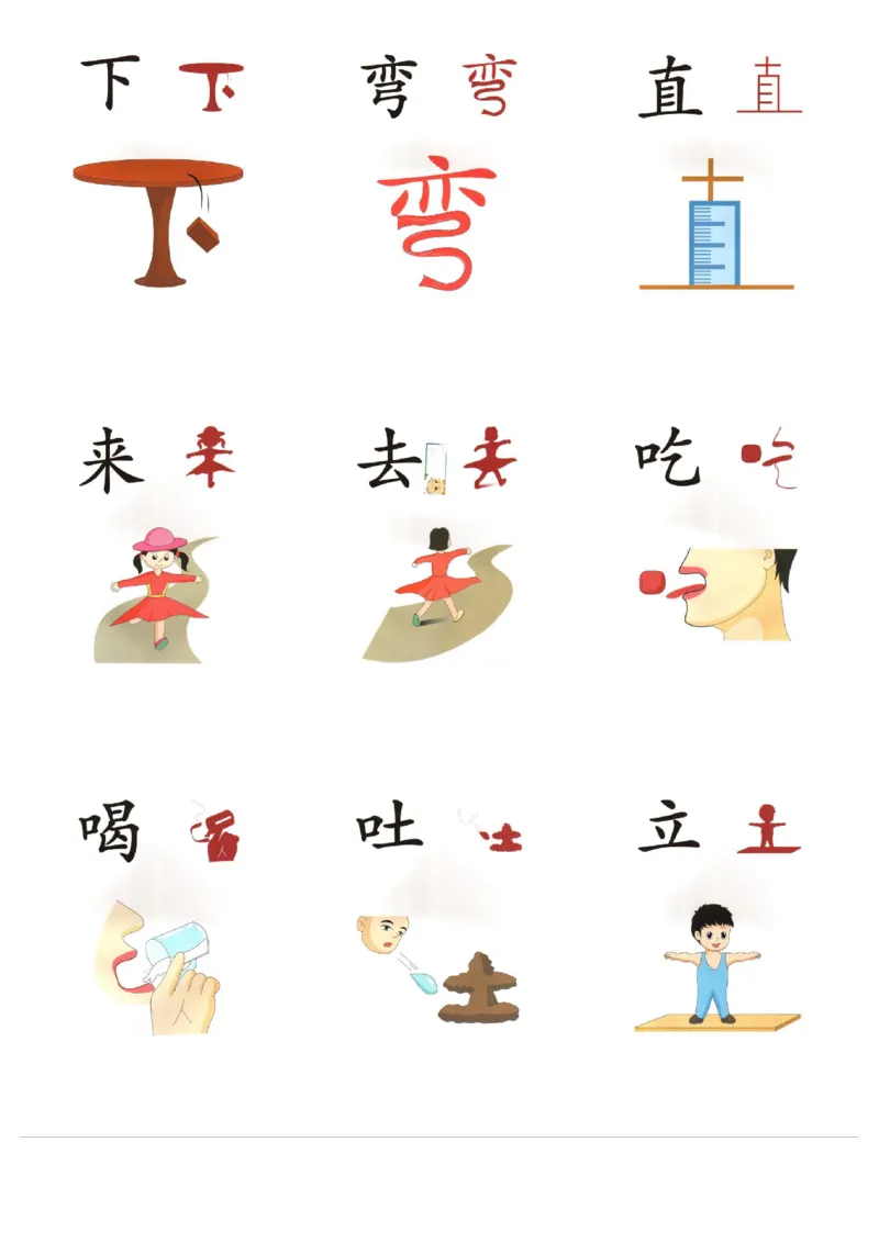 象形文字_一年级上下册资料_小学一年级学习资料-25年更新版_1-00、幼小衔接_幼小衔接识字启蒙篇