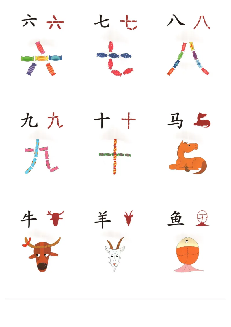 象形文字_一年级上下册资料_小学一年级学习资料-25年更新版_1-00、幼小衔接_幼小衔接识字启蒙篇