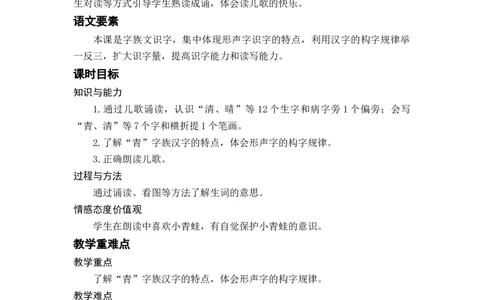 识字3小青蛙_一年级上下册资料_小学一年级学习资料-25年更新版_1-02、小学一年级语文下册_3-6-2-3、课件、讲义、教案_《名师教案》语文一年级下册（2022春）_第1单元