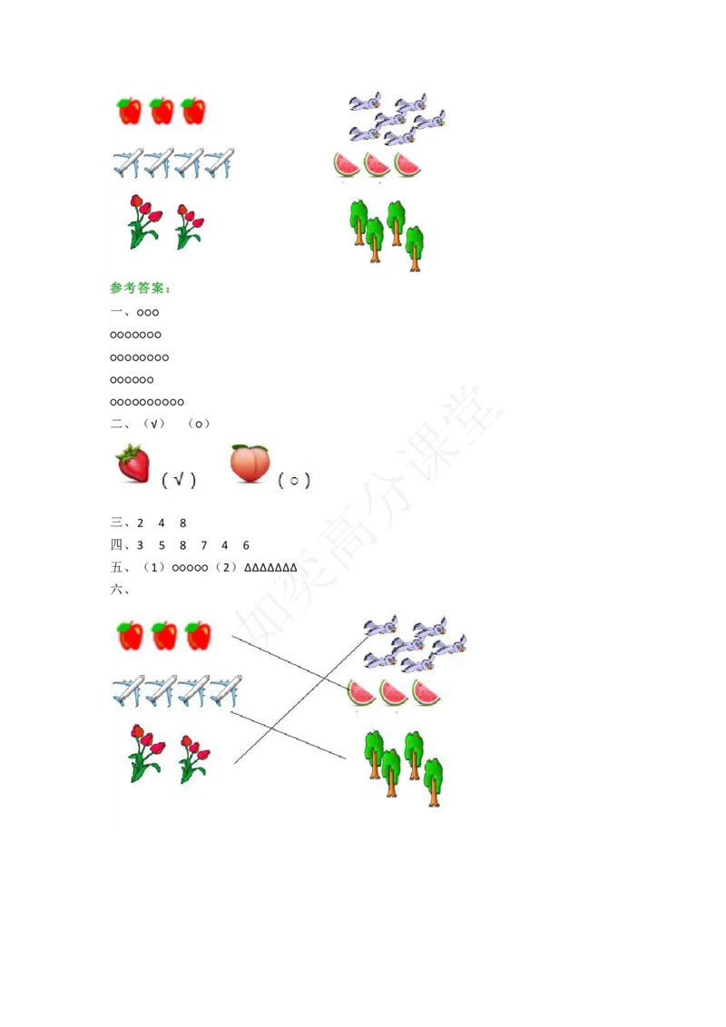 苏教版一年级数学上册知识点汇总+练习题_一年级上下册资料_一年级上语数英上下册学习资料_3-6-3、小学一年级数学上册_苏教版_1、知识点总结