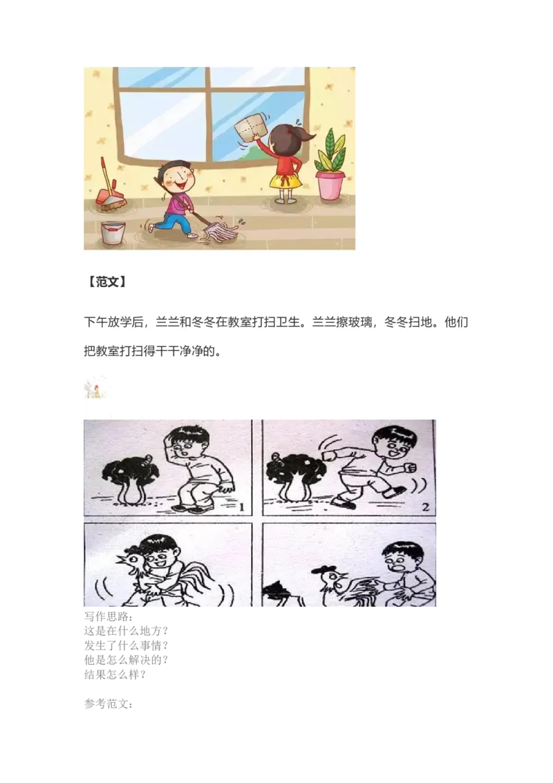 部编版一年级上册语文看图写话资料-看图写话范文大全易考篇_一年级上下册资料_小学一年级学习资料-25年更新版_1-01、小学一年级语文上册_08、专项练习_看图写话专项