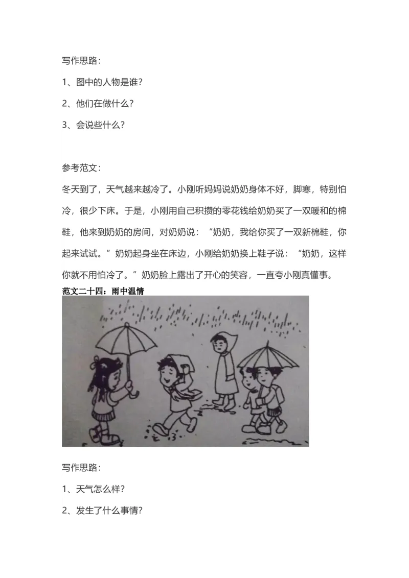 部编版一年级上册语文看图写话资料-看图写话范文大全易考篇_一年级上下册资料_小学一年级学习资料-25年更新版_1-01、小学一年级语文上册_08、专项练习_看图写话专项