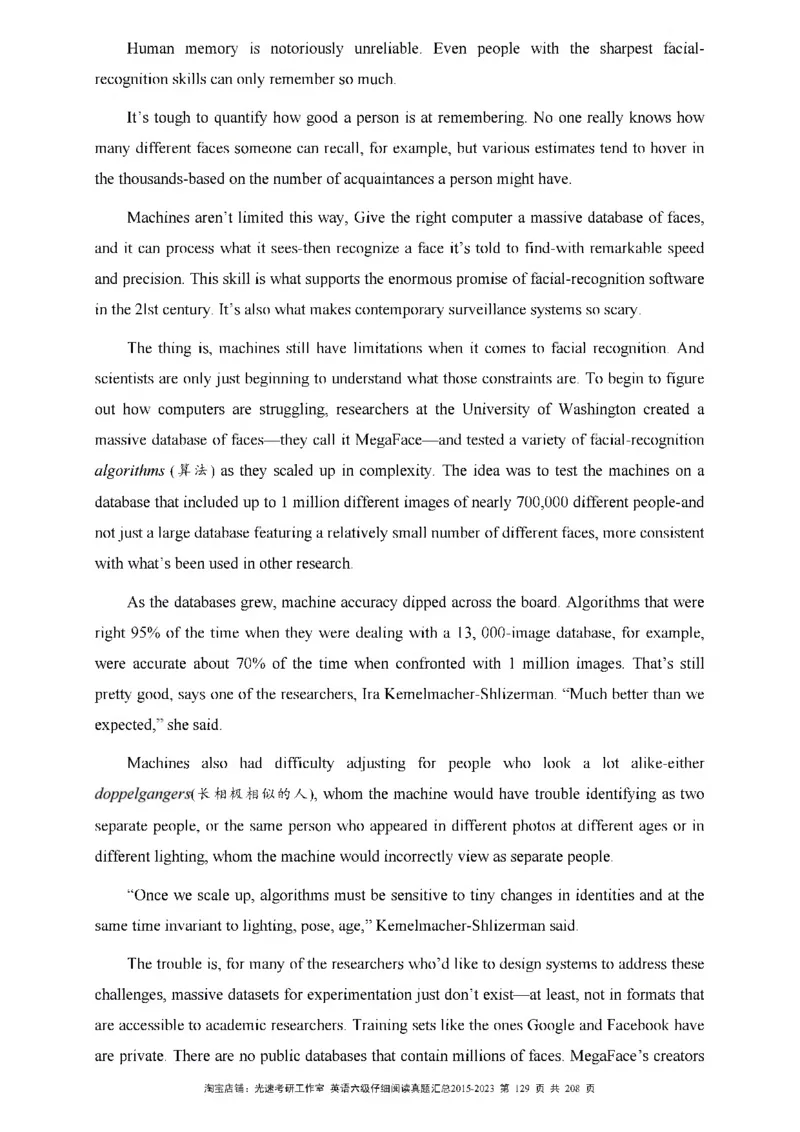 六级仔细阅读真题2015-2023_六级_六级仔细阅读_旧英语六级仔细阅读