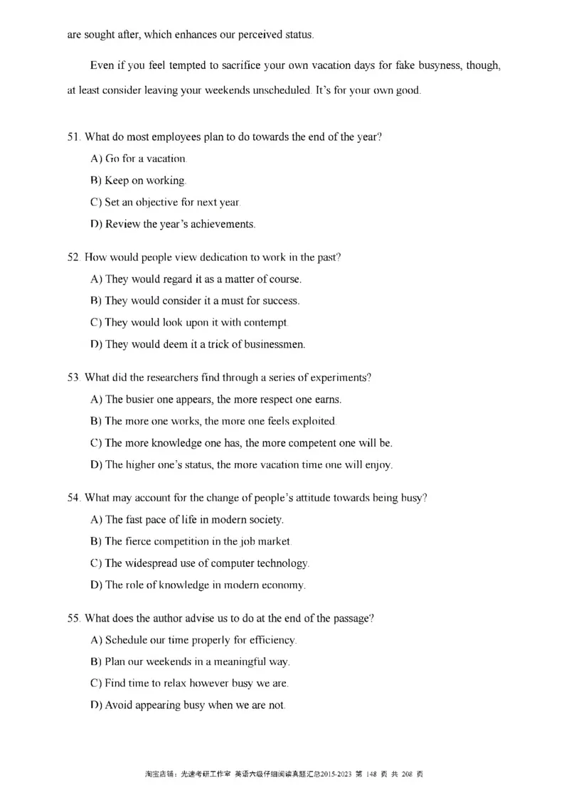 六级仔细阅读真题2015-2023_六级_六级仔细阅读_旧英语六级仔细阅读