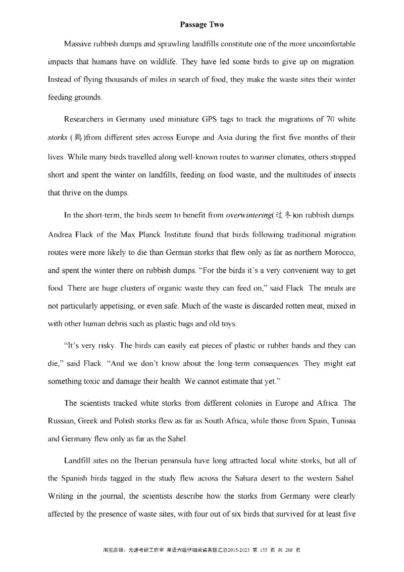 六级仔细阅读真题2015-2023_六级_六级仔细阅读_旧英语六级仔细阅读