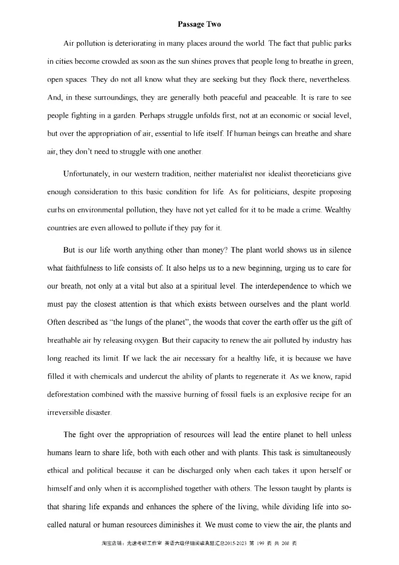 六级仔细阅读真题2015-2023_六级_六级仔细阅读_旧英语六级仔细阅读