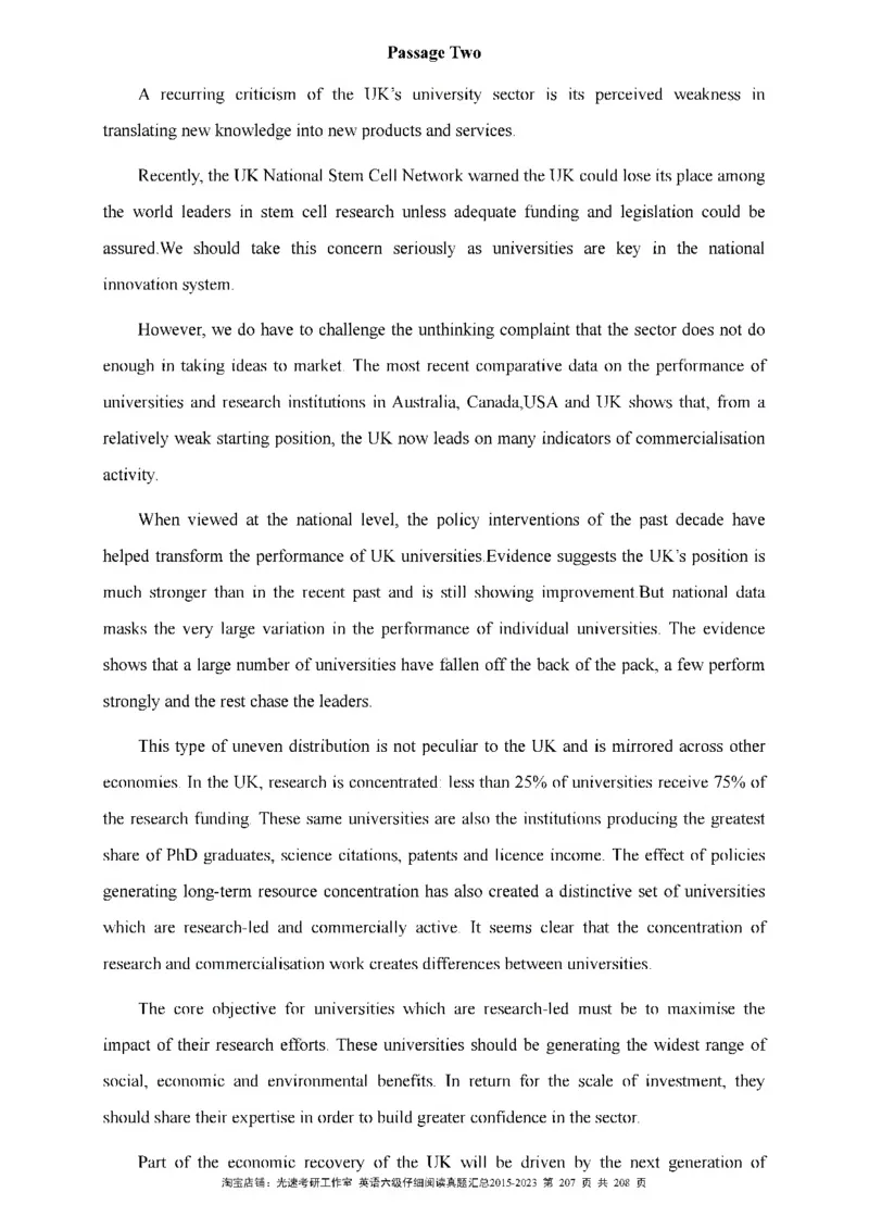 六级仔细阅读真题2015-2023_六级_六级仔细阅读_旧英语六级仔细阅读
