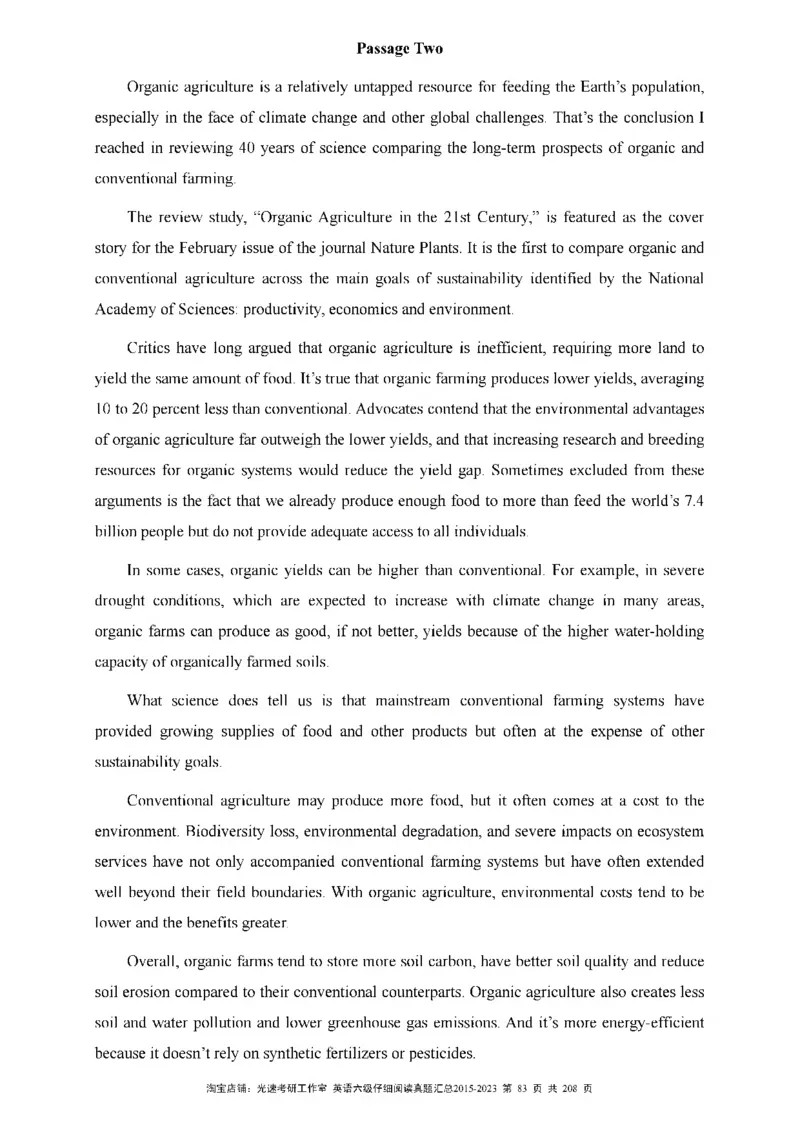 六级仔细阅读真题2015-2023_六级_六级仔细阅读_旧英语六级仔细阅读