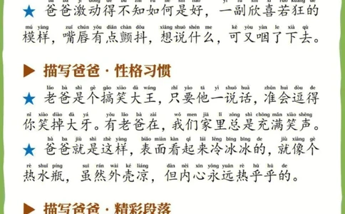 每日晨读_描写爸爸_一年级上下册资料_小学一年级学习资料-25年更新版_1-00、幼小衔接_幼小衔接每日晨读篇