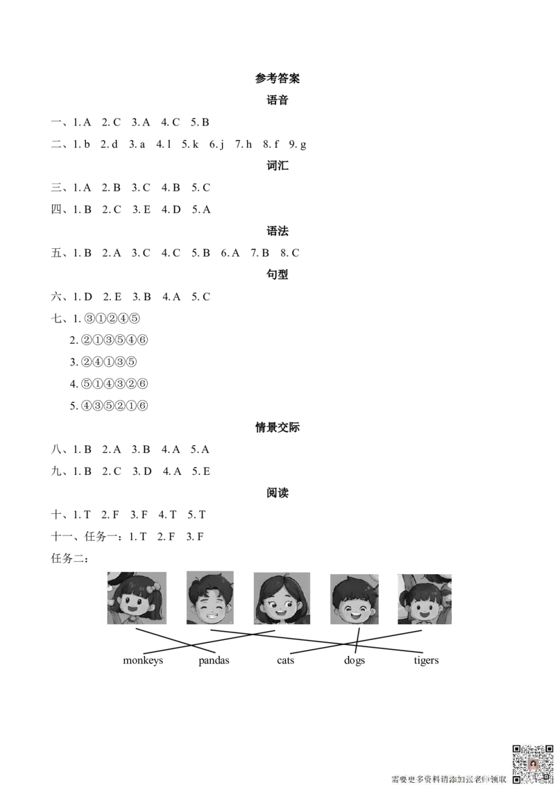 期中复习专项（3年级英语上册人教版）(1)_三年级上下册资料_三年级上册小红书同款资料_三年级(1)