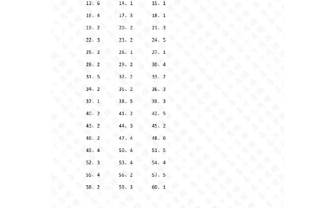 表内除法第41~60篇（初级）答案_小学数学口算竖式脱式计算应用题一二三四五六年级上下册电_小学数学口算题库电子版（1-6）_小学数学口算二年级_口算题适合2年级