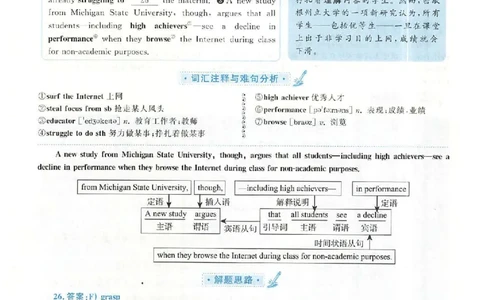 2018.12英语六级选词填空第2套解析_六级_六级选词填空_六级选词填空解析