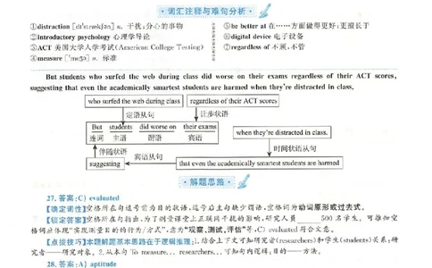 2018.12英语六级选词填空第2套解析_六级_六级选词填空_六级选词填空解析
