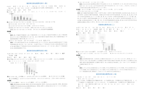 答案_25秋小学语数英习题试卷_数学_苏教版_数学《阳光同学全优好卷》苏教25秋(1)_2025秋《阳光同学全优好卷》数学4上SJ