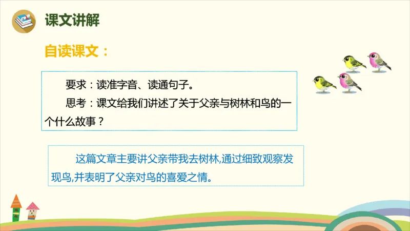 部编版小学三年级上册语文学习教案第7单元22《父亲、树林和鸟》_三年级上下册资料_小学三年级学习资料-25年更新版_3-01、小学三年级语文上册_3-1-3、课件、讲义、教案
