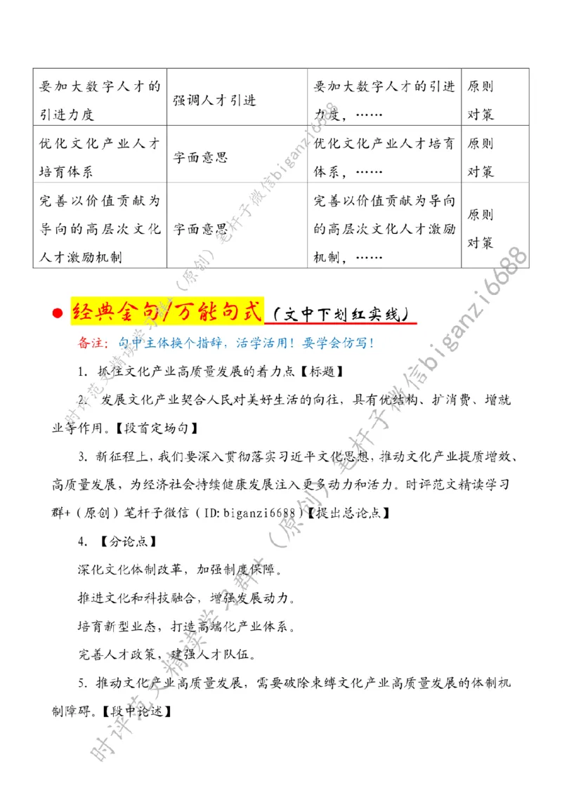 0723---标注白-抓住文化产业高质量发展的着力点_2026考公资料_（57）申论材料_00、笔杆子晨读材料_2024笔杆子晨读_笔杆子7月时政_0723抓住文化产业高质量发展的着力点话题：文化自信