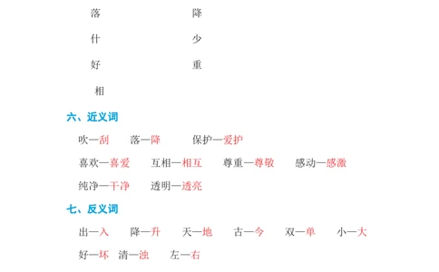 第一单元基础知识必记_一年级上下册资料_小学一年级学习资料-25年更新版_1-02、小学一年级语文下册_3-6-2-1、复习、知识点、归纳汇总_部编（人教）版_基础知识必记