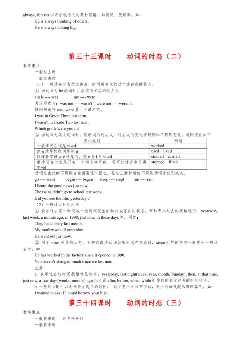 初中英语知识点归纳汇总_吉林省长春市-历年中考真题_3-吉林省长春市-中考英语（2016-2025）