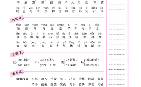 语文3年级1-8单元课堂知识清单_三年级上下册资料_小学三年级学习资料-25年更新版_3-02、小学三年级语文下册_3-2-1、学习资料、复习、知识点、归纳汇总